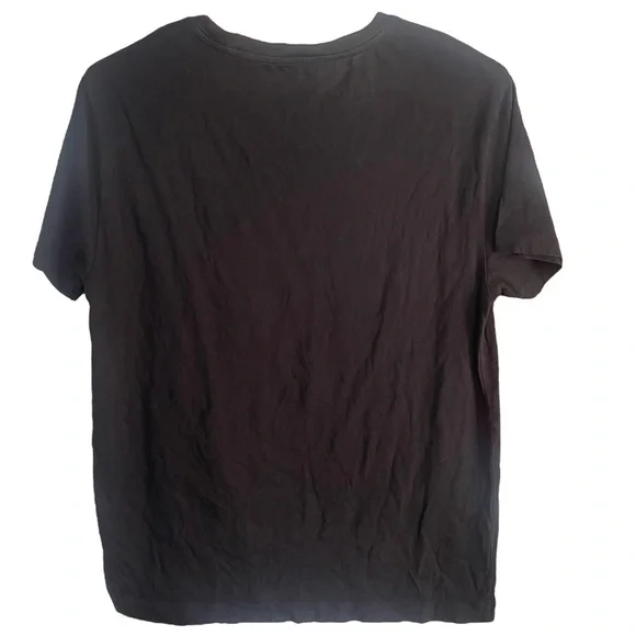 SANDRO ELECTRIC GRAPHIC CREWNECK WOMENS BLACK T-SHIRT | SIZE S/M - Picture 2 of 6